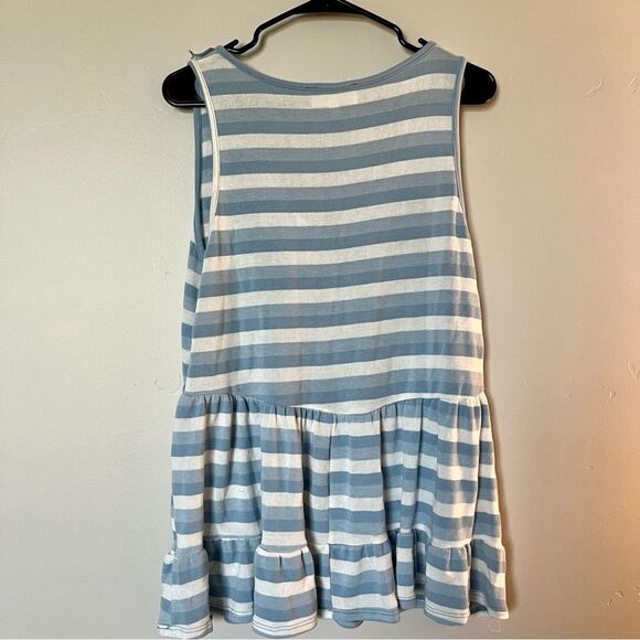 SUGARFOX Striped Ruffle Hem Tank Top Size Medium - Picture 6 of 7